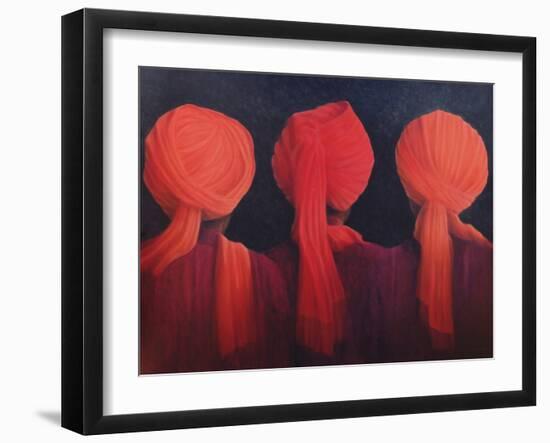 Turban Triptych, 2005-Lincoln Seligman-Framed Giclee Print