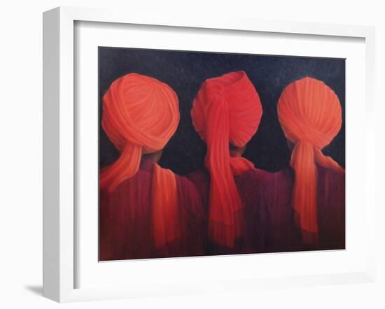 Turban Triptych, 2005-Lincoln Seligman-Framed Giclee Print