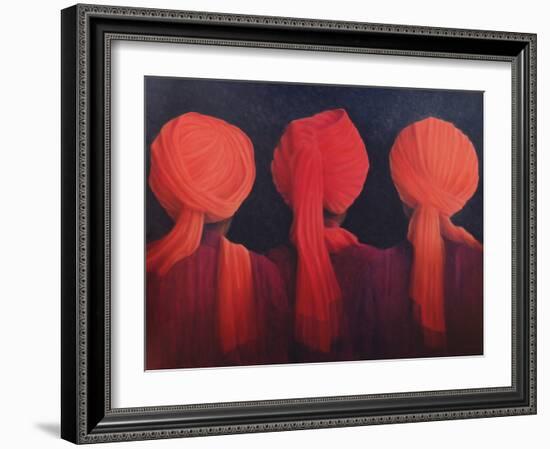 Turban Triptych, 2005-Lincoln Seligman-Framed Giclee Print