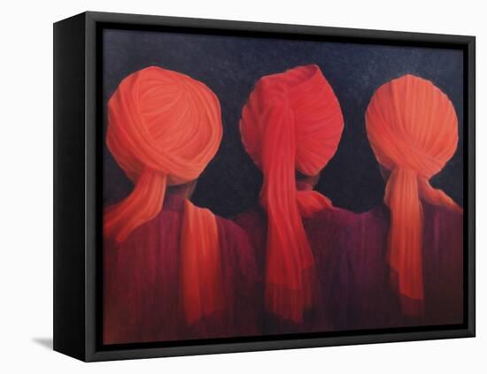 Turban Triptych, 2005-Lincoln Seligman-Framed Premier Image Canvas