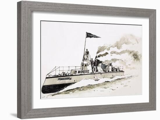 Turbinia, Steam-Powered Ship-John S. Smith-Framed Giclee Print