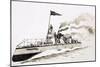 Turbinia, Steam-Powered Ship-John S. Smith-Mounted Giclee Print