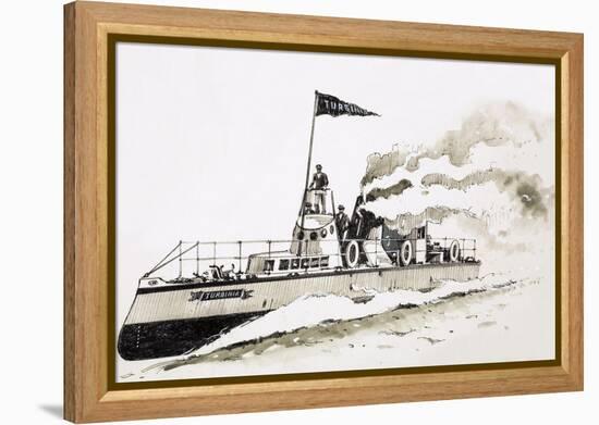 Turbinia, Steam-Powered Ship-John S. Smith-Framed Premier Image Canvas