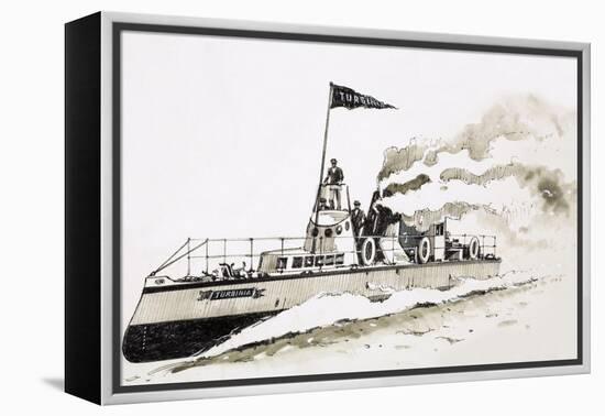 Turbinia, Steam-Powered Ship-John S. Smith-Framed Premier Image Canvas