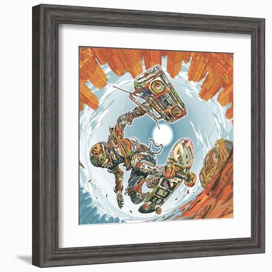 Turbo Wheelz Penetration-HR-FM-Framed Art Print