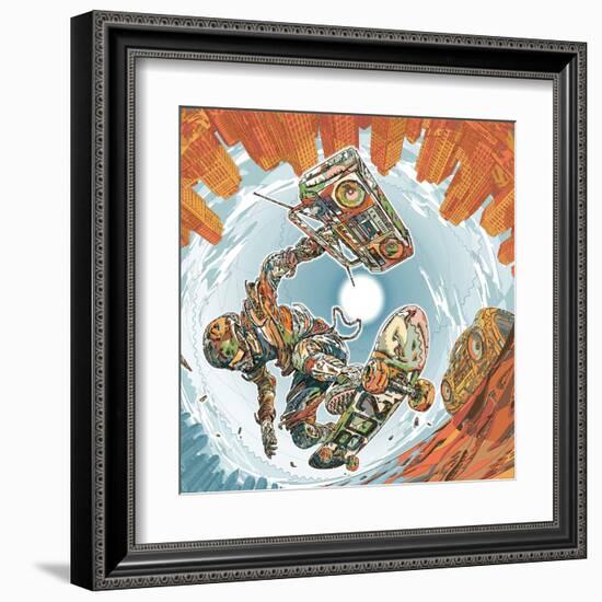 Turbo Wheelz Penetration-HR-FM-Framed Art Print