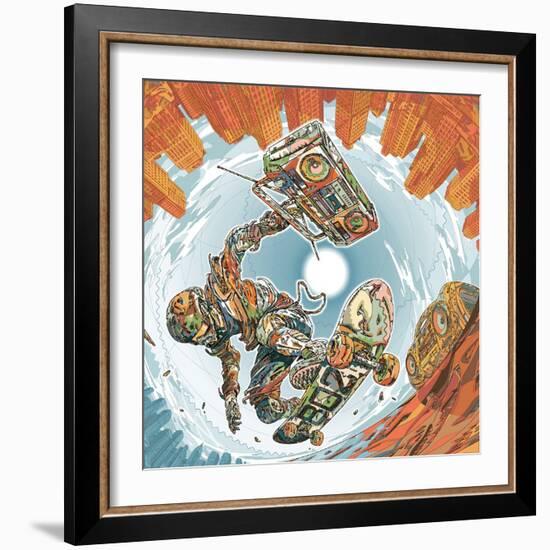 Turbo Wheelz Penetration-HR-FM-Framed Art Print