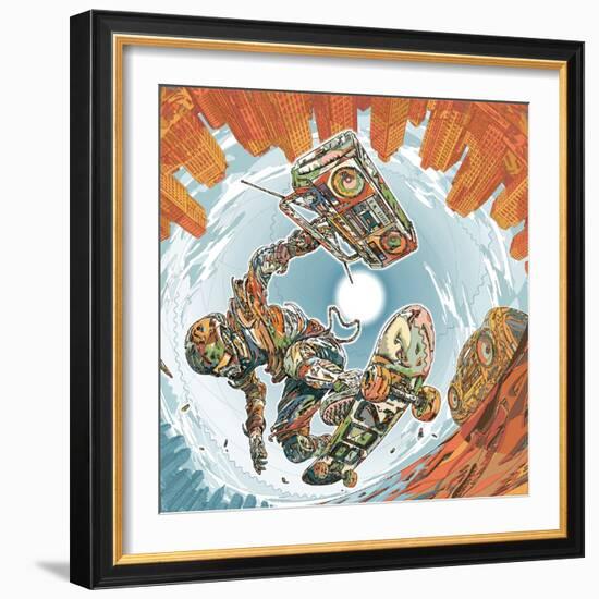 Turbo Wheelz Penetration-HR-FM-Framed Art Print