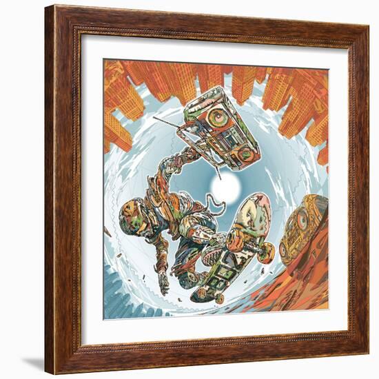 Turbo Wheelz Penetration-HR-FM-Framed Art Print