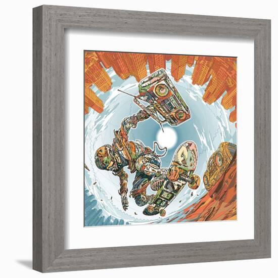 Turbo Wheelz Penetration-HR-FM-Framed Art Print