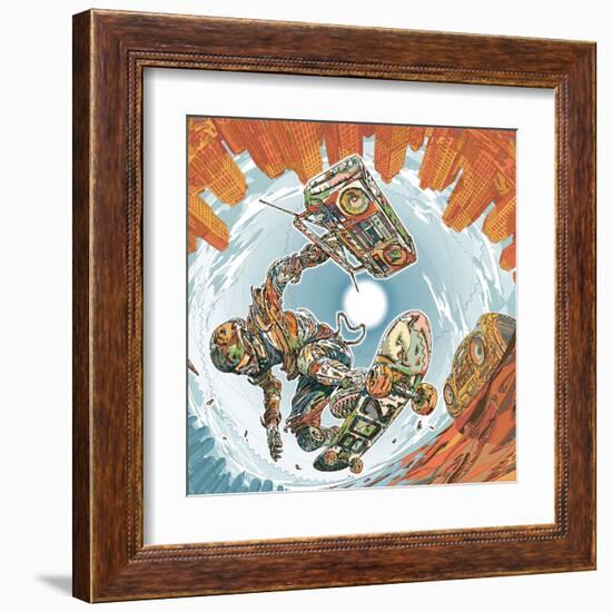 Turbo Wheelz Penetration-HR-FM-Framed Art Print