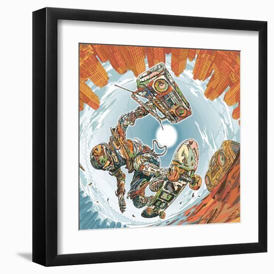 Turbo Wheelz Penetration-HR-FM-Framed Art Print