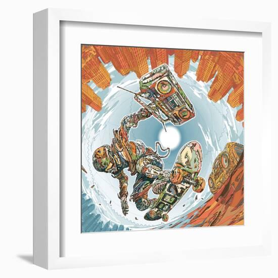 Turbo Wheelz Penetration-HR-FM-Framed Art Print