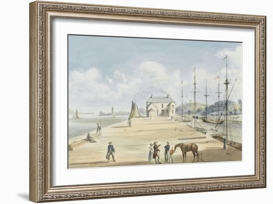 Turf Entrance to Exeter Canal, 1829-Captain George Tobin-Framed Giclee Print