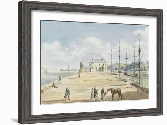 Turf Entrance to Exeter Canal, 1829-Captain George Tobin-Framed Giclee Print