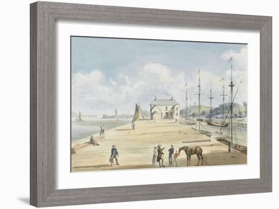 Turf Entrance to Exeter Canal, 1829-Captain George Tobin-Framed Giclee Print