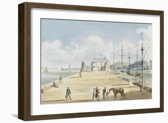 Turf Entrance to Exeter Canal, 1829-Captain George Tobin-Framed Giclee Print