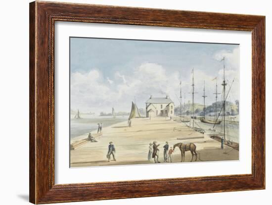 Turf Entrance to Exeter Canal, 1829-Captain George Tobin-Framed Giclee Print