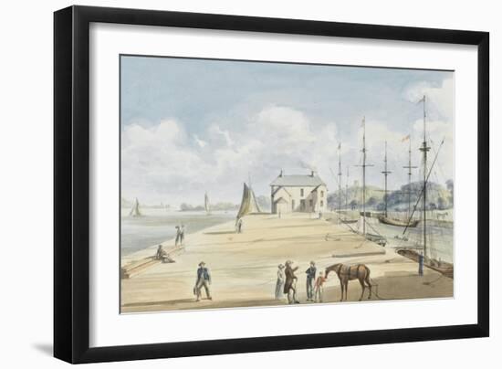 Turf Entrance to Exeter Canal, 1829-Captain George Tobin-Framed Giclee Print
