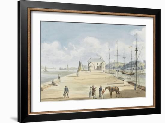 Turf Entrance to Exeter Canal, 1829-Captain George Tobin-Framed Giclee Print