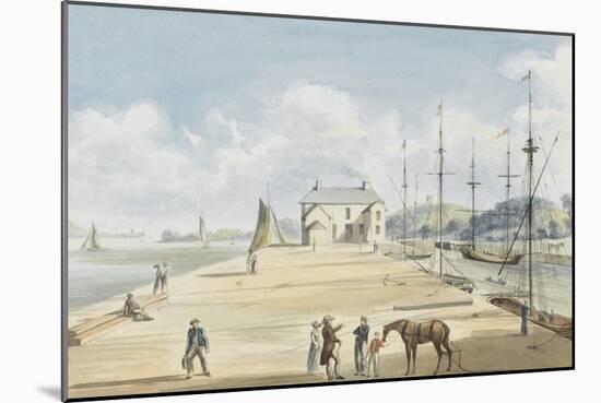 Turf Entrance to Exeter Canal, 1829-Captain George Tobin-Mounted Giclee Print