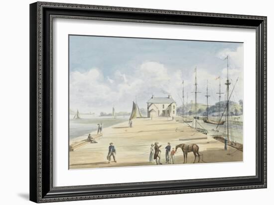 Turf Entrance to Exeter Canal, 1829-Captain George Tobin-Framed Giclee Print