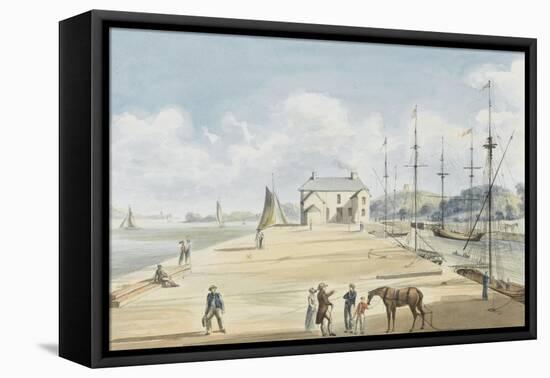 Turf Entrance to Exeter Canal, 1829-Captain George Tobin-Framed Premier Image Canvas