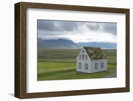 Turf House Glaumbaer, Lonesome House-Catharina Lux-Framed Photographic Print