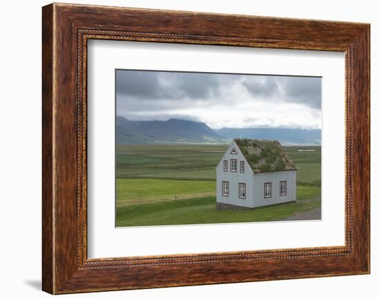 Turf House Glaumbaer, Lonesome House-Catharina Lux-Framed Photographic Print