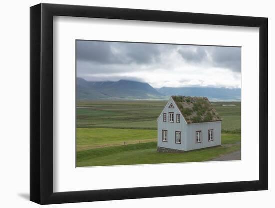 Turf House Glaumbaer, Lonesome House-Catharina Lux-Framed Photographic Print