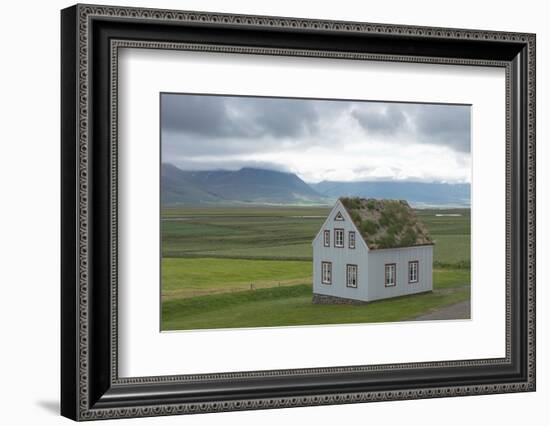 Turf House Glaumbaer, Lonesome House-Catharina Lux-Framed Photographic Print