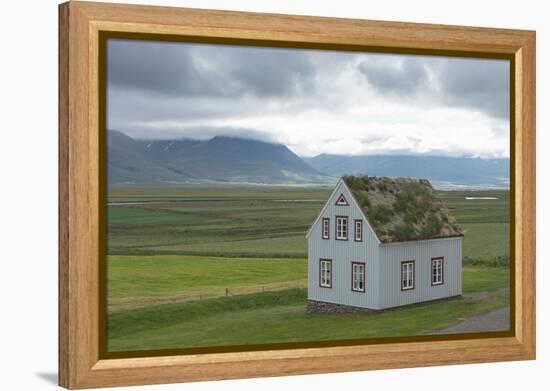 Turf House Glaumbaer, Lonesome House-Catharina Lux-Framed Premier Image Canvas