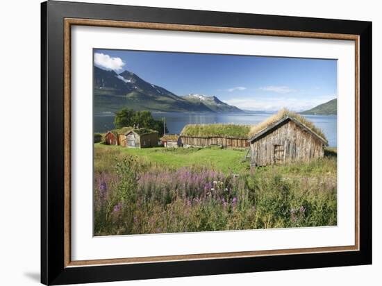 Turf Roofed Wooden Huts, Norway-Bjorn Svensson-Framed Photographic Print