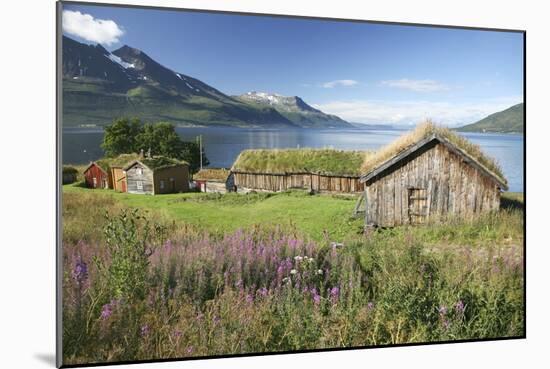 Turf Roofed Wooden Huts, Norway-Bjorn Svensson-Mounted Photographic Print
