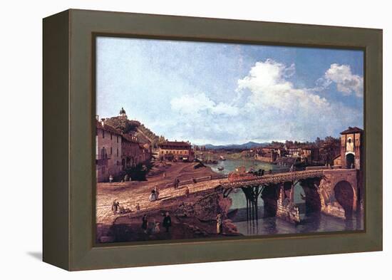 Turin Or Torino-Canaletto-Framed Stretched Canvas