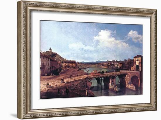 Turin or Torino-Canaletto-Framed Art Print