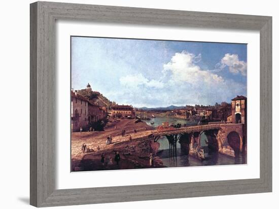 Turin or Torino-Canaletto-Framed Art Print