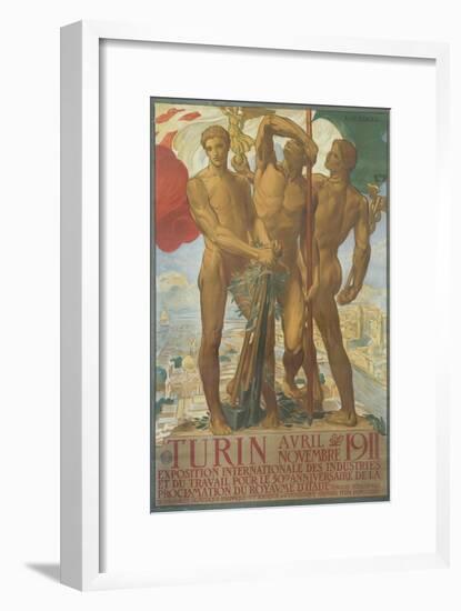 Turin Poster-Adolfo De Karolis-Framed Giclee Print