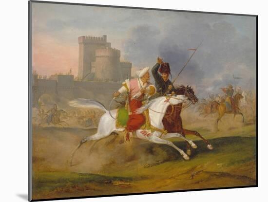 Turk and Cossack, 1809-Horace Vernet-Mounted Giclee Print