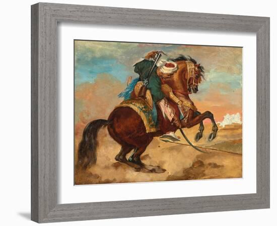 Turk Mounted on Chestnut Coloured Horse, C. 1810-Theodore Gericault-Framed Giclee Print