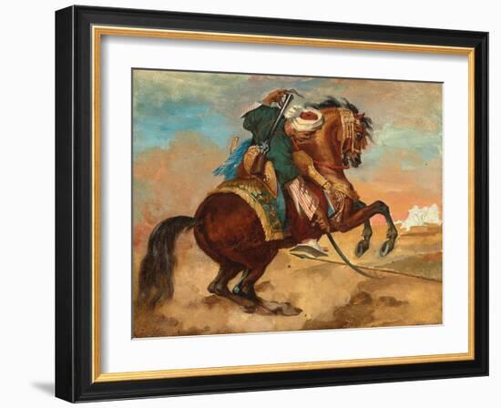 Turk Mounted on Chestnut Coloured Horse, C. 1810-Theodore Gericault-Framed Giclee Print