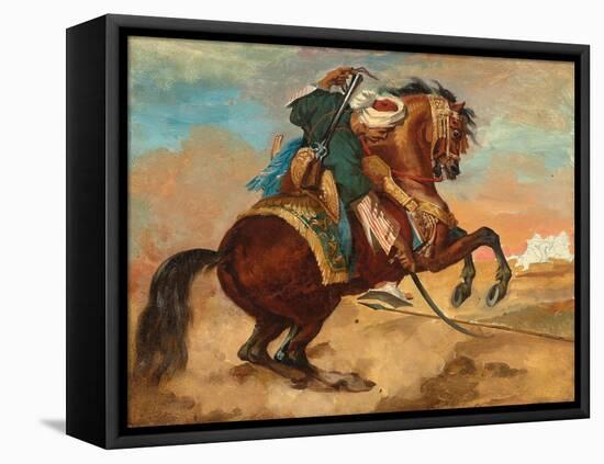 Turk Mounted on Chestnut Coloured Horse, C. 1810-Theodore Gericault-Framed Premier Image Canvas