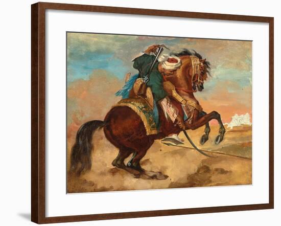 Turk Mounted on Chestnut Coloured Horse, C. 1810-Theodore Gericault-Framed Giclee Print