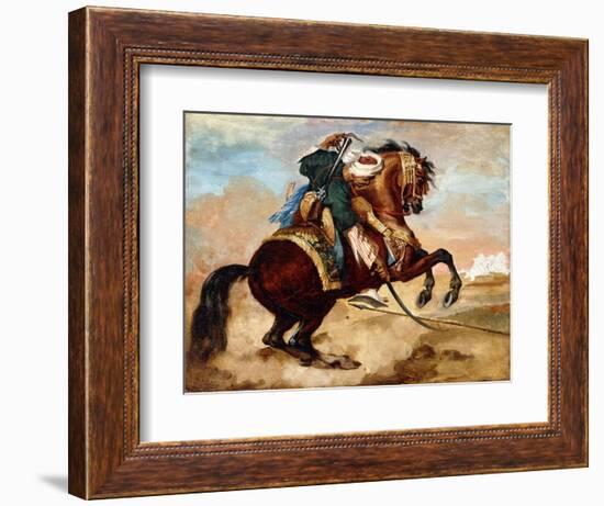 Turk Riding a Brown Alezan Horse, C.1810-Théodore Géricault-Framed Giclee Print