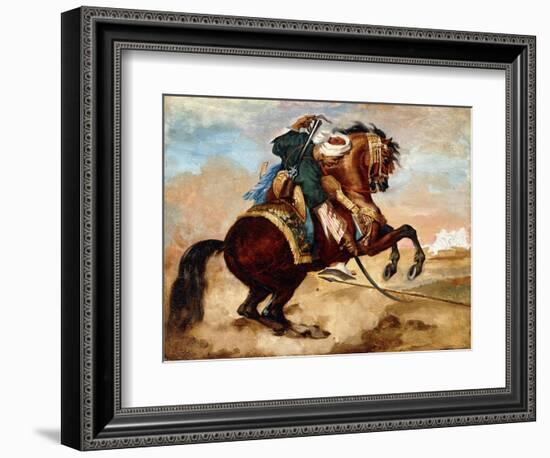 Turk Riding a Brown Alezan Horse, C.1810-Théodore Géricault-Framed Giclee Print