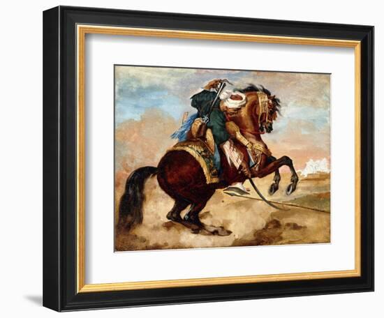 Turk Riding a Brown Alezan Horse, C.1810-Théodore Géricault-Framed Giclee Print