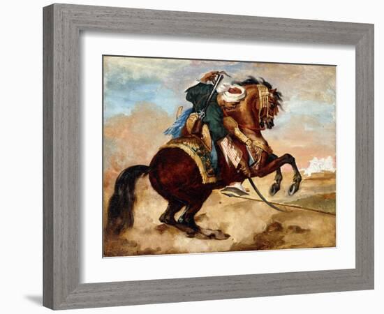 Turk Riding a Brown Alezan Horse, C.1810-Théodore Géricault-Framed Giclee Print