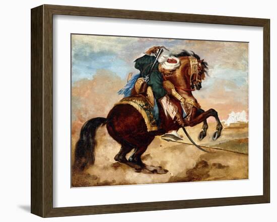 Turk Riding a Brown Alezan Horse, C.1810-Théodore Géricault-Framed Giclee Print