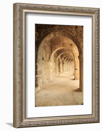 Turkey, Anatolia, Aspendos, Roman theatre Archways.-Emily Wilson-Framed Photographic Print