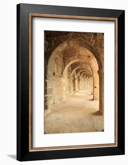 Turkey, Anatolia, Aspendos, Roman theatre Archways.-Emily Wilson-Framed Photographic Print
